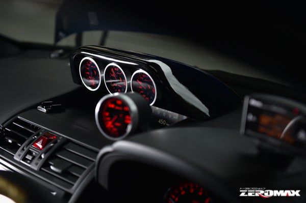 WRX STI/S4 VAB/VAG トリプルメーターフード レザータイプ (ブルー