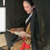 喜多川歌麿『蚊帳の中の文読み美人』を再現の画像