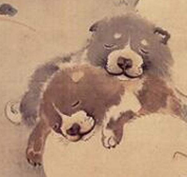 カワイイの系譜 日本画の動物たち 幽霊屋敷の猫髭一家