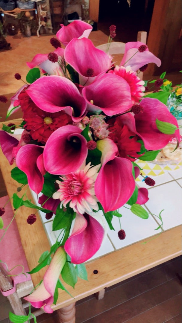 ピンクカラーのブーケ 水戸 ひたちなかで 花のある暮らし を提案する フラワースタイリングディレクターの日記