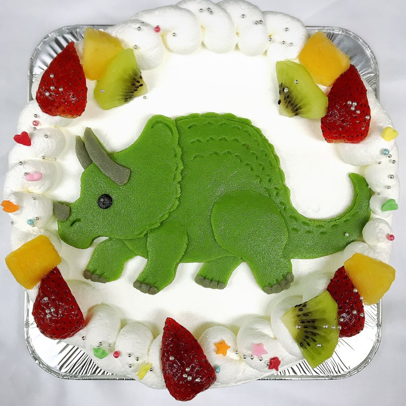 恐竜トリケラトプスケーキl 菓の香サプライズケーキ制作実績 サプライズケーキ菓の香公式ブログ