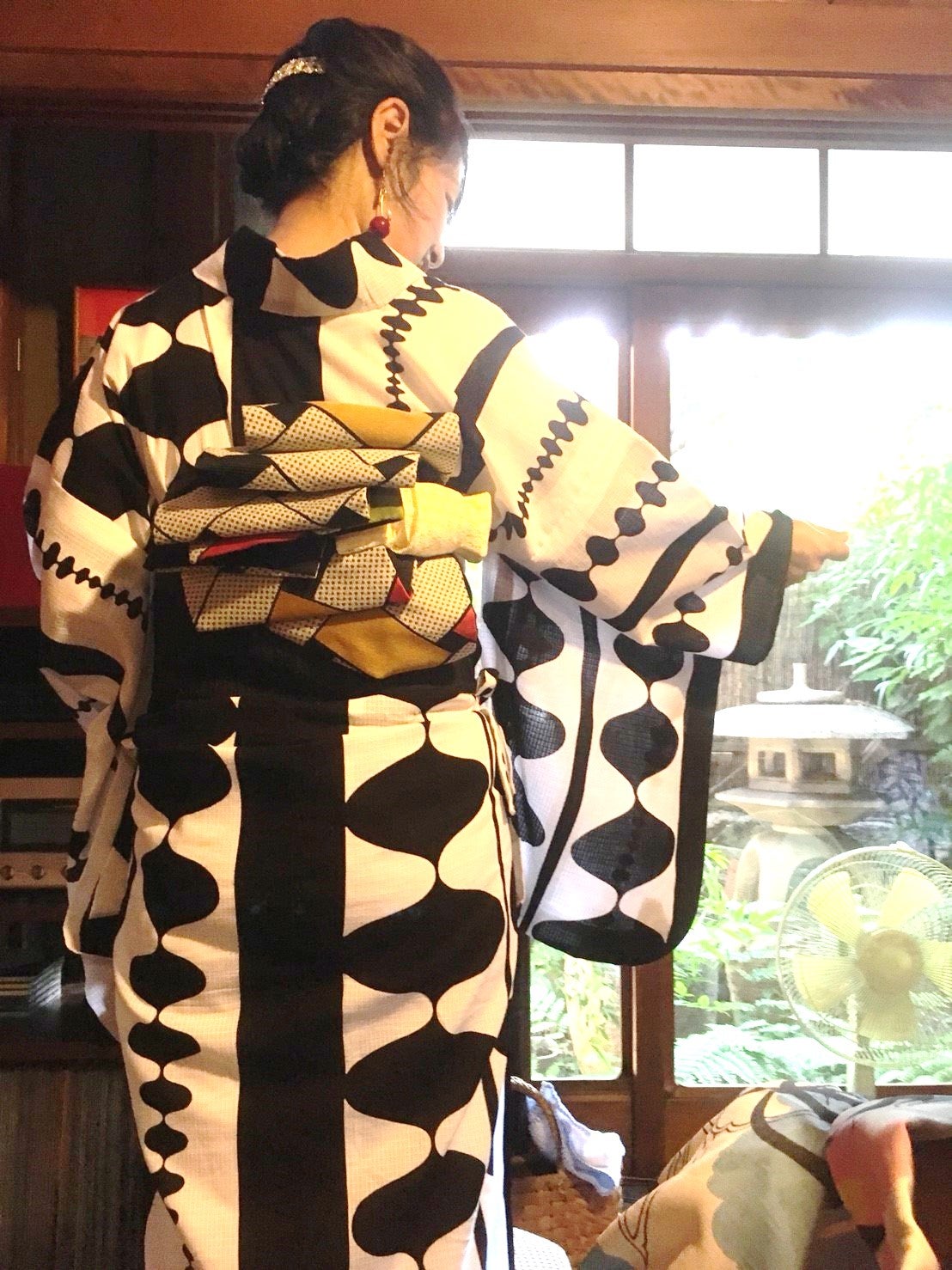 安室奈美恵さん着用　kapuki浴衣、帯、水引きかんざしセット