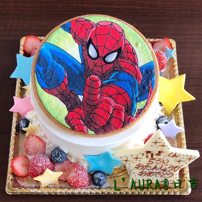 マーベルヒーローも スパイダーマンのイラストクッキー デコレーション ケーキ屋ローラ 地上最強 を目指して日々是研究