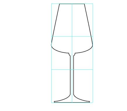四角と円からワイングラスが描けるんです Photoshop Illustratorで学ぶ初心者向けdtplesson