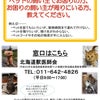 ”拡散のお願い”北海道庁より震災の被害に遭われたペットの飼い主様への画像