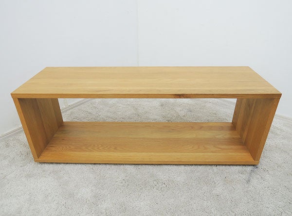 MUJI/無印良品 無垢材 テーブルベンチ オーク材 幅120cm
