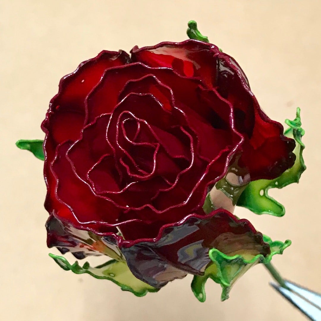 アメリカンフラワー…つぼみバラの作り方 | セルフネイル、アメリカンフラワーディップアート etc. Kiyo′s Blog