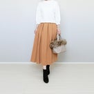 GU990円ニット×秋色フレアスカートで今年初ブーツコーデ！の記事より