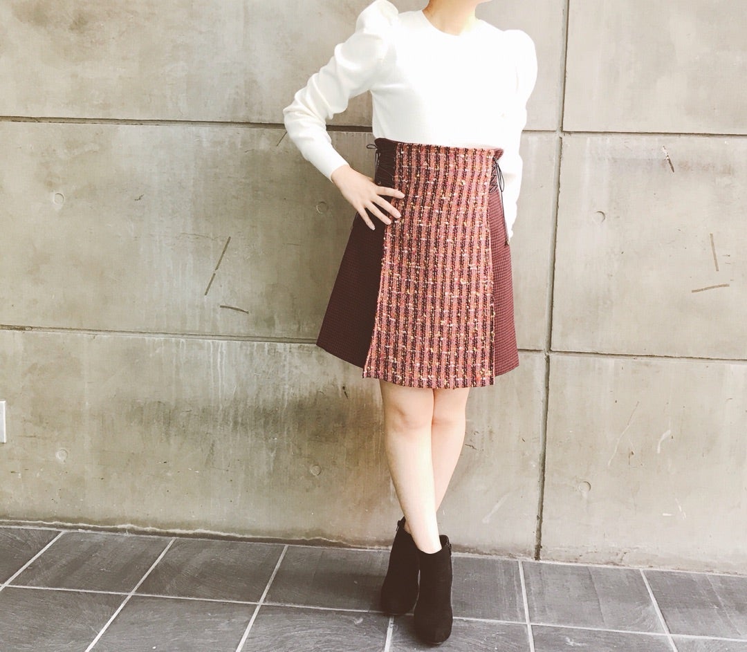 Lilybrown サイドレースアップ台形スカート♡