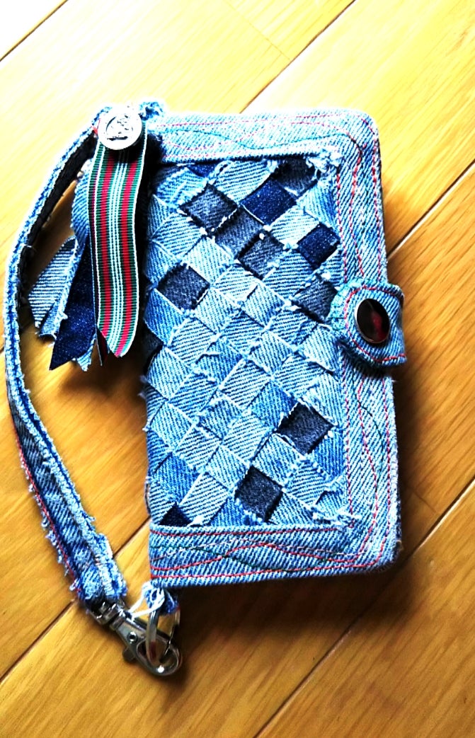 手作りの手帳型スマホケース ハンドメイド雑貨とにゃんこ 世界でひとつの宝物 ェ