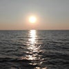 夕日を観に海へ。の画像