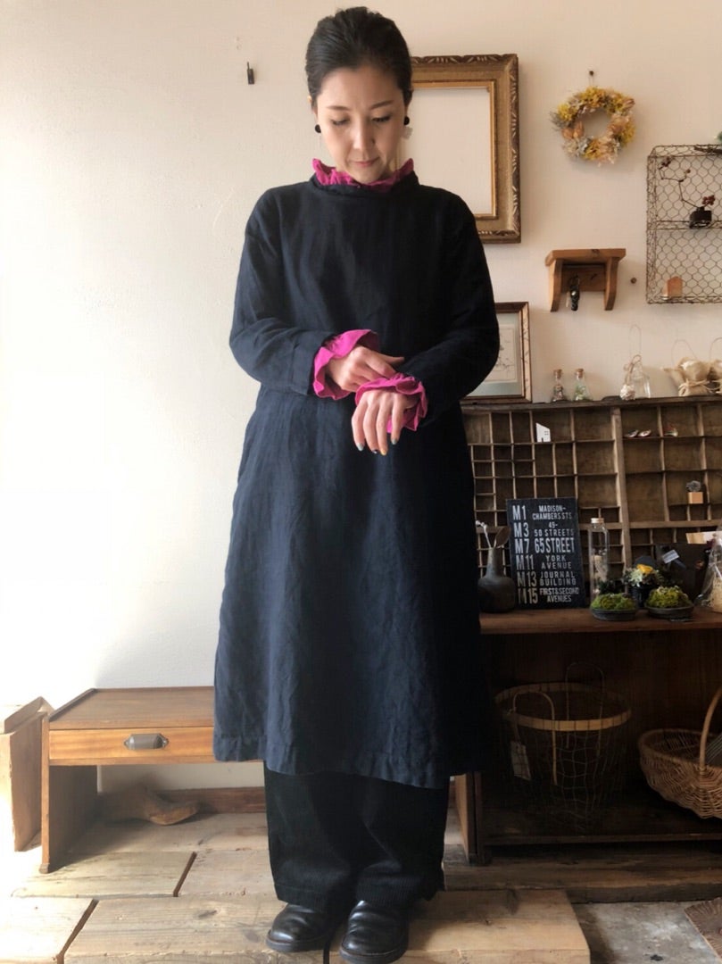 冬のリネン重ね着コーデ 鳥取県米子市 自然素材１００ のお洋服とサスティナブル雑貨のセレクトショップ Plus One Makikoのブログ