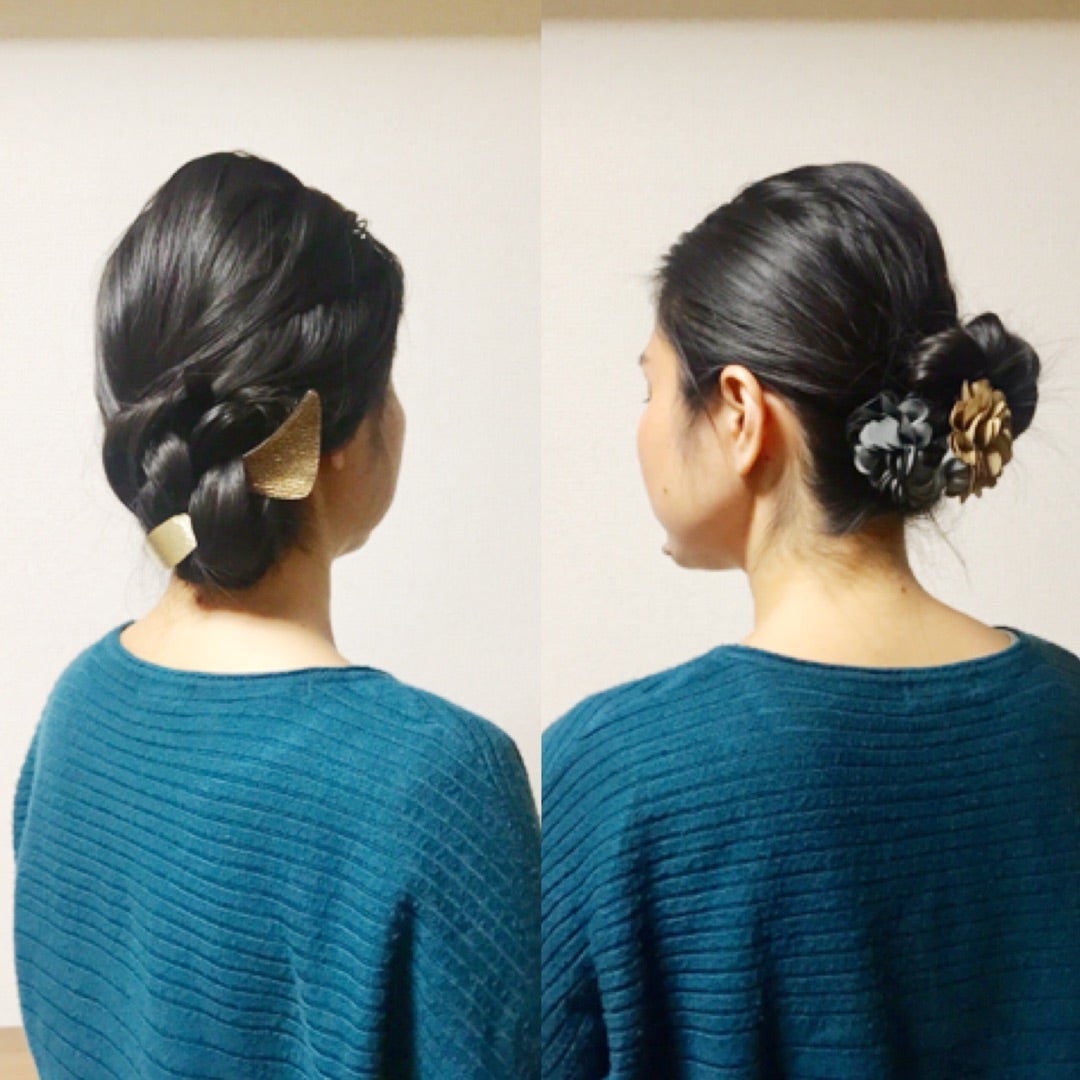 ヘア】かんざし1本で作る夜会巻きヘアアレンジ | <京都 ヘア】かんざし1本で作る夜会巻きヘアアレンジ | <京都