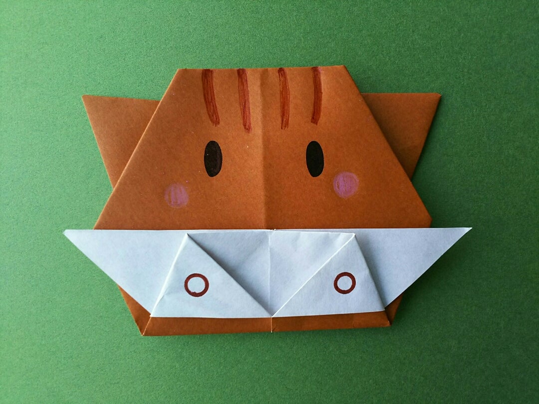 折り紙 簡単 かわいい イノシシ 亥 くん わらべうたの会 まめっちょ おもちゃコンサルタント くるくるレインボーetc In 札幌のブログ