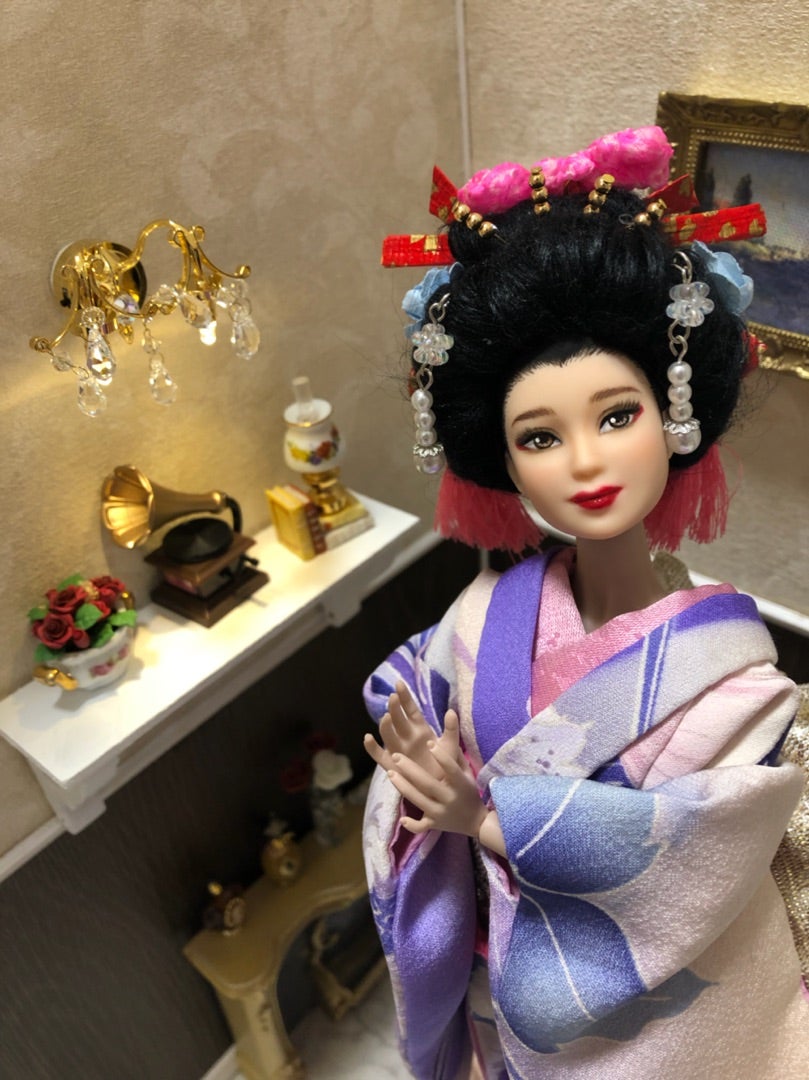 アジアンバービー を舞妓さん風にリメイクしました! | せせらぎゆかり
