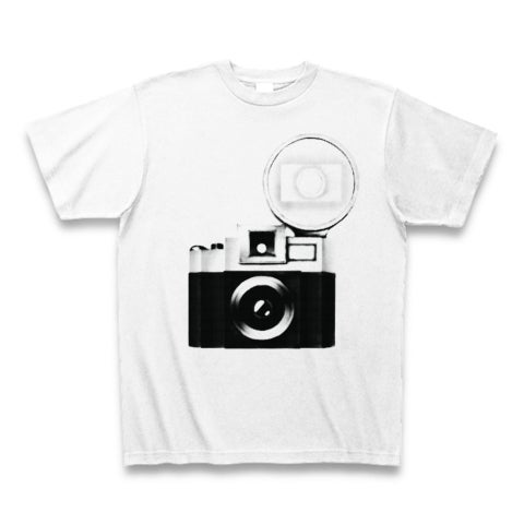レトロでかわいいカメラのリアルイラストtシャツを作りました リアル絵ｔシャツを作りました