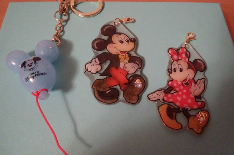 可愛いミッキー ミニーマウスのキーホルダー マイペースなラスカルｄｉａｒｙ