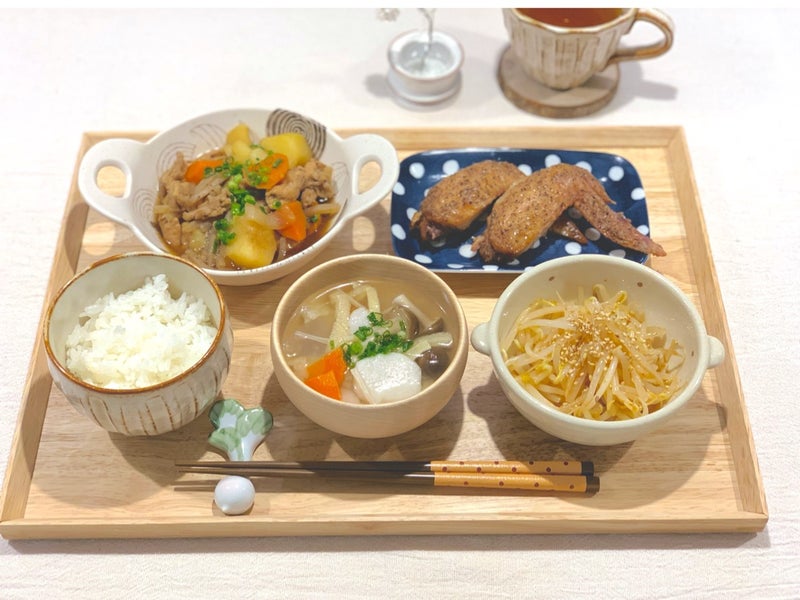 手作り野菜たっぷり夕飯 息子の夜ご飯 Moyu S Cafe プチプラでかわいいおうちカフェ