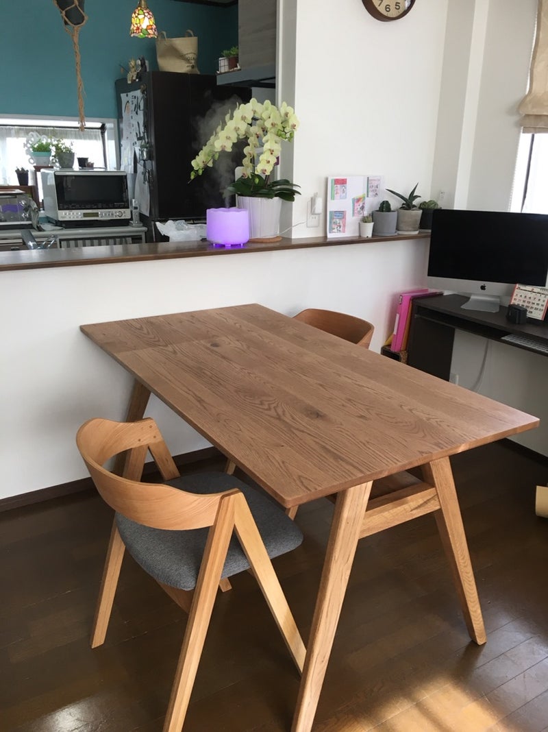 我が家にunicoのダイニングテーブルがきた Nananoohanaのブログ