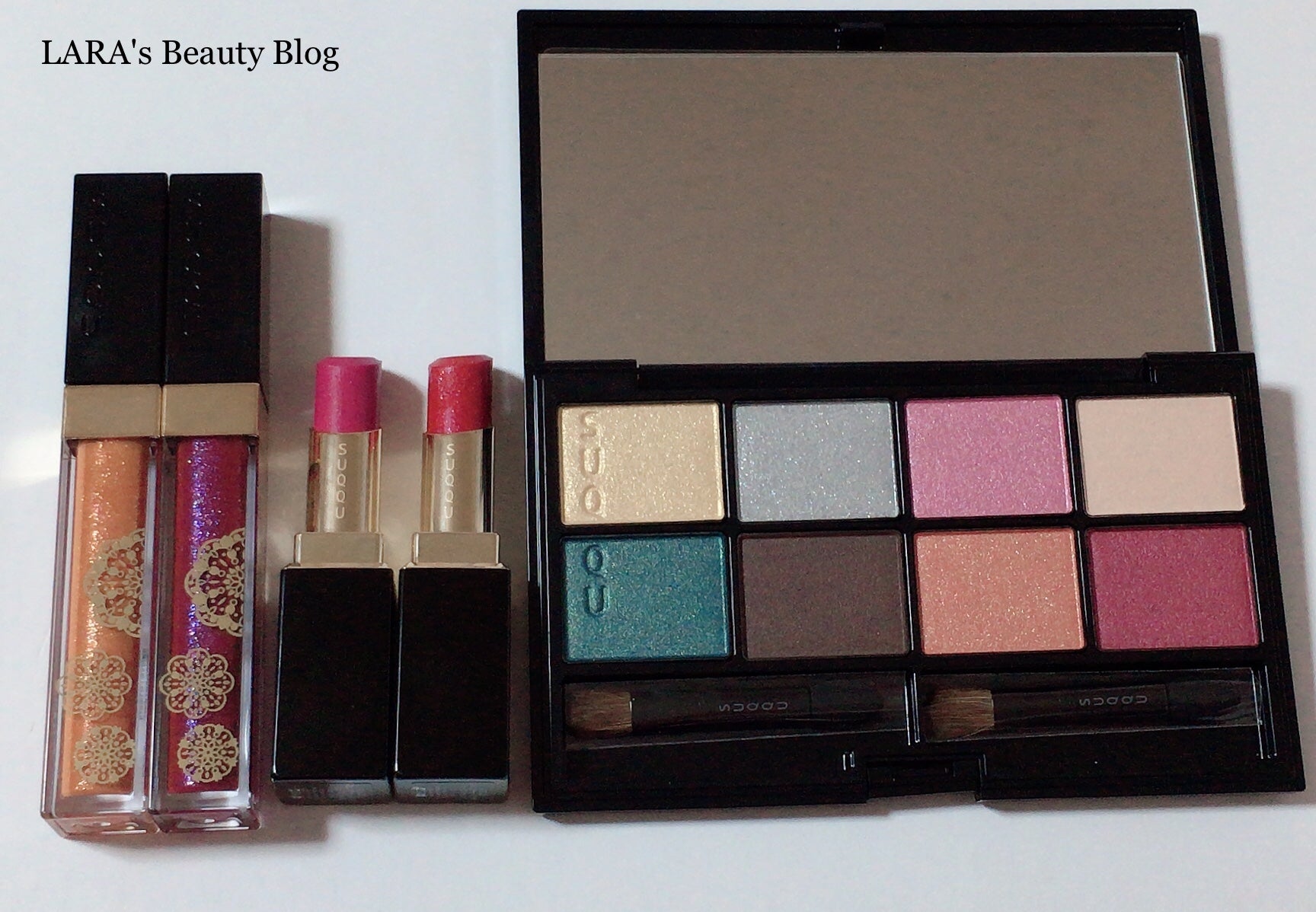 SUQQU クリスマスコフレ2018 レビュー、スウォッチ | LARA's Beauty Blog