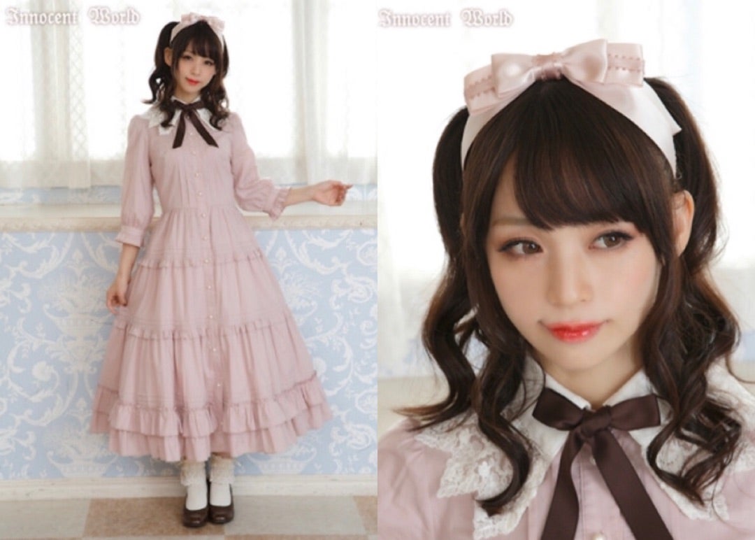 Innocent World ルイーズワンピース&サテンとピコリボンの Innocent World ルイーズワンピース&サテンとピコリボンの