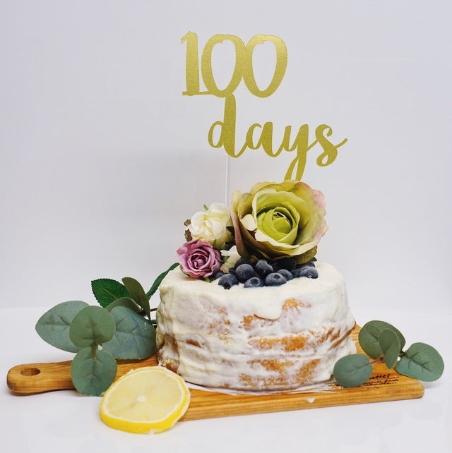 100日のお祝いはケーキトッパーで簡単にかわいく Sol Luna
