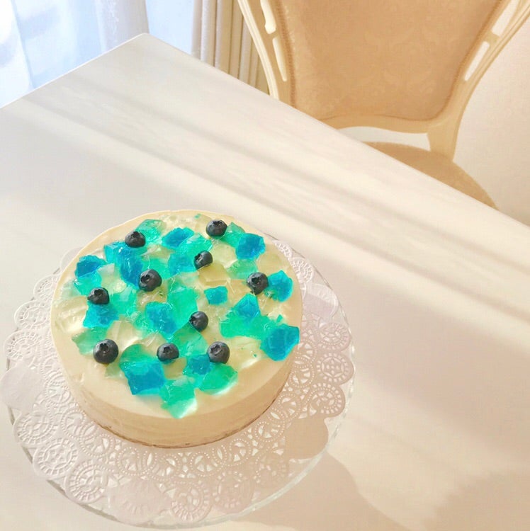 宝石ゼリーのレアチーズケーキ 聖奈のブログ
