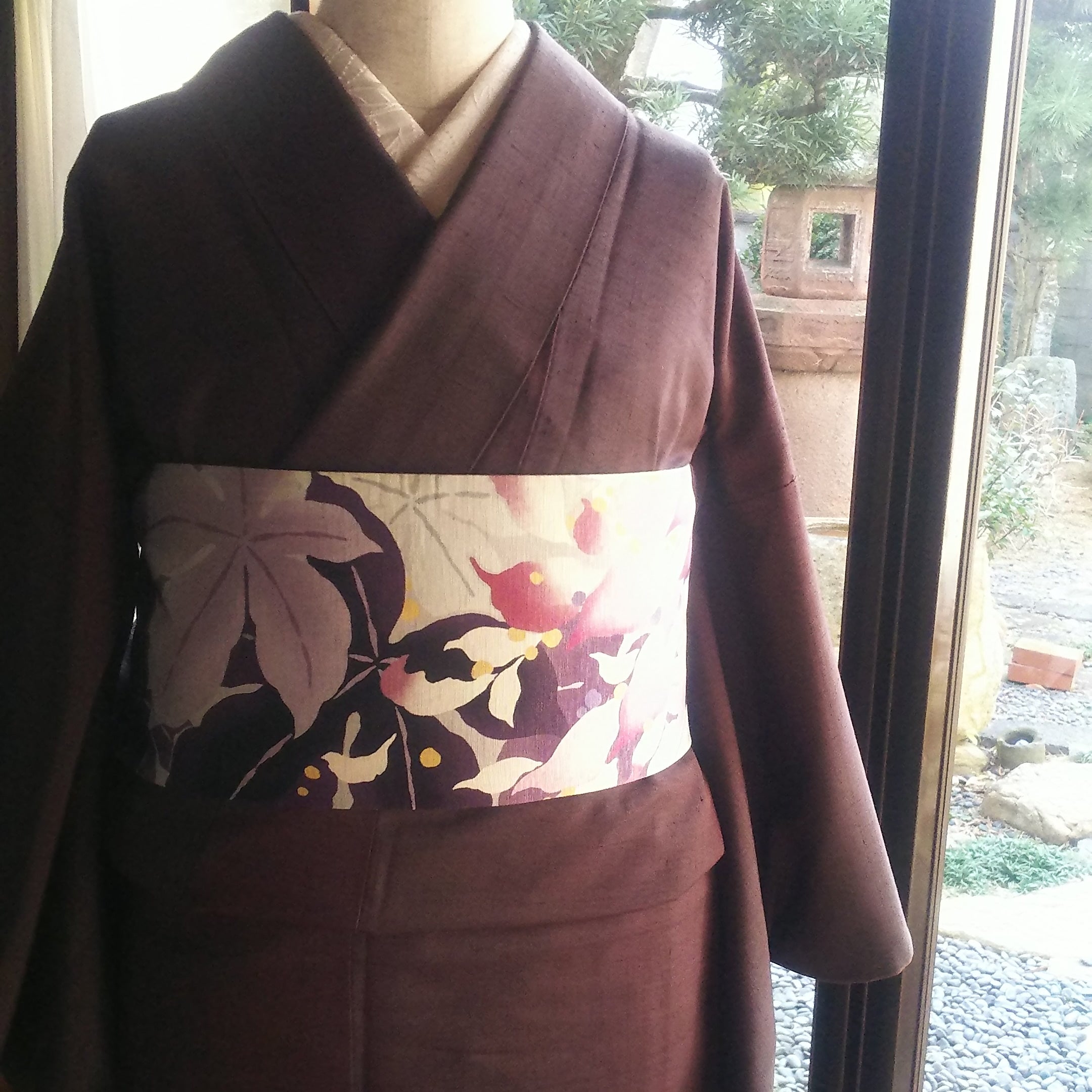 結城紬に半幅帯が最近の鉄板コーデ | キモノノキカタ