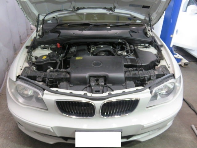 BMW E87 116i エンジンオイル漏れ&オートマオイル漏れ修理 神戸市須磨区のBMW専門店