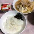 豚肉と白菜の炒め物&ヨーグルト(^^)