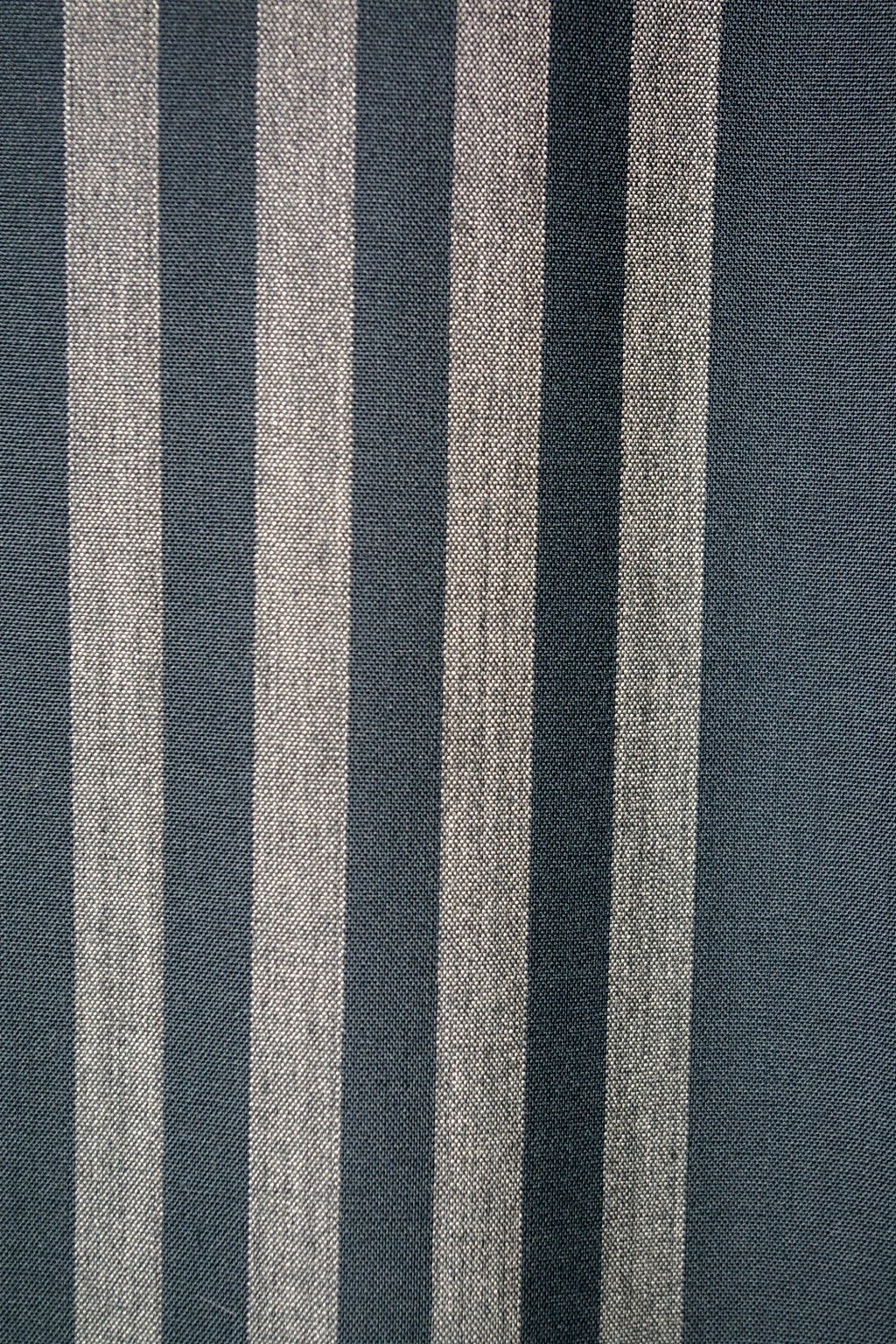 ETHOSENS(エトセンス)/Panel stripe SS shirt/Green × Charcoal Gray 