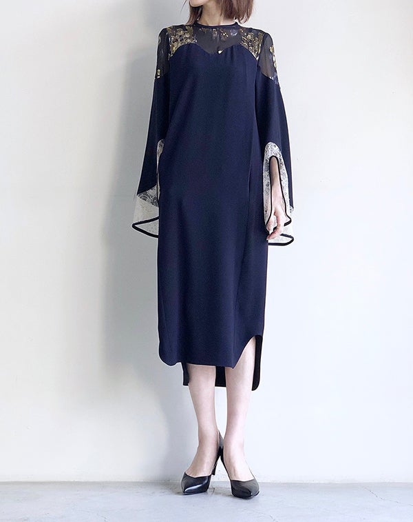 Silk Lame Print I-Line Dress | Mame Kurogouchi CLARK 入荷情報