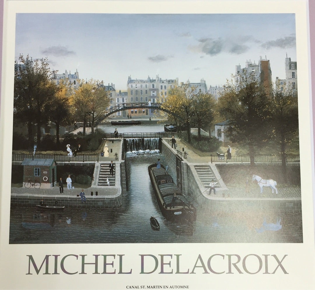 P8 MICHEL DELACROIX ポスター「CANAL ST. MARTIN | アート 