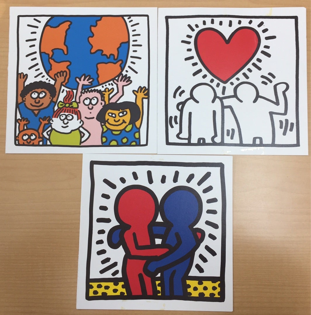 額縁Keith Haring  キースヘリング  ポスター、ポストカードセット