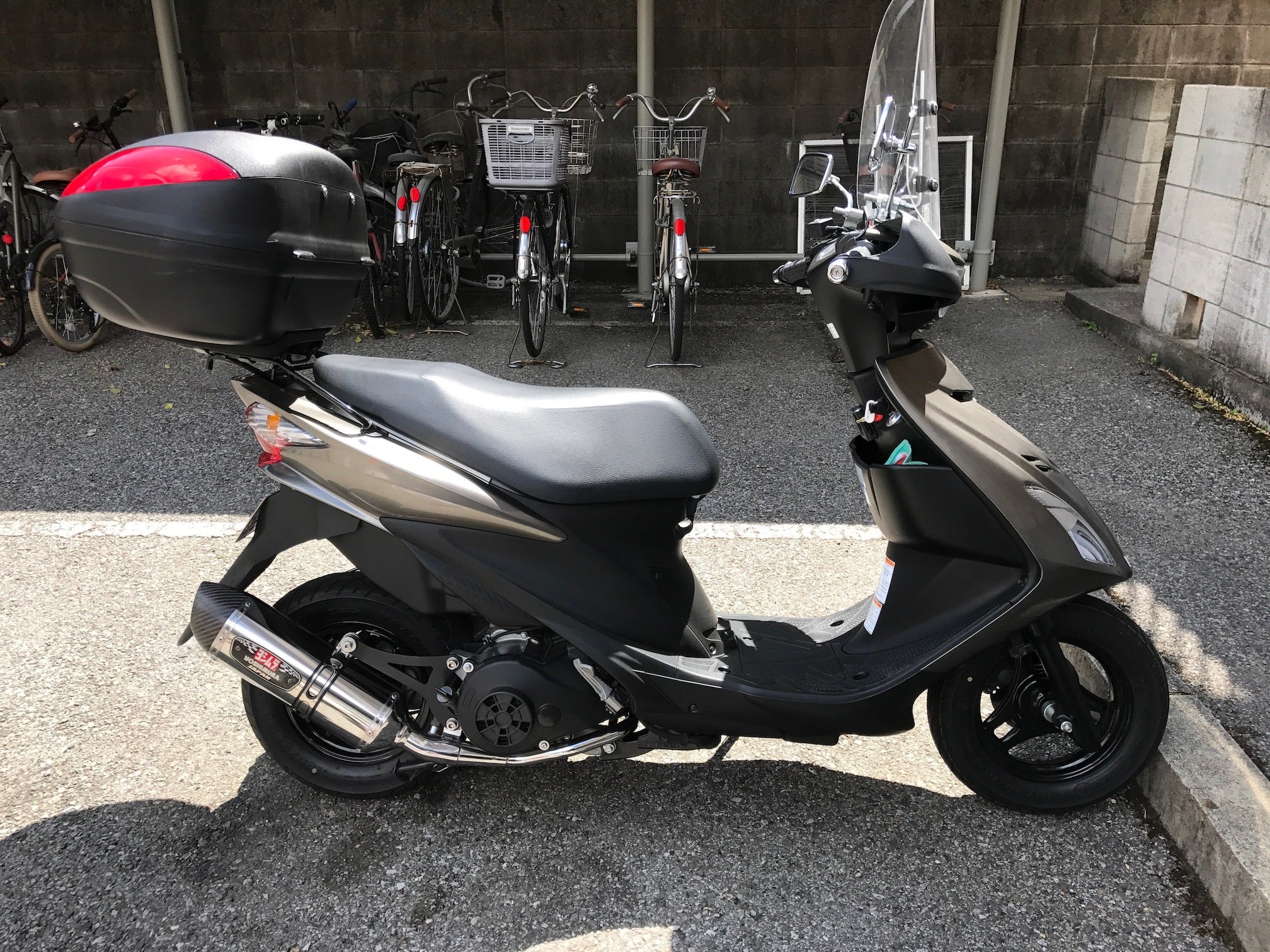 アドレスV125S ヨシムラバッフル変更 | くまのブログ