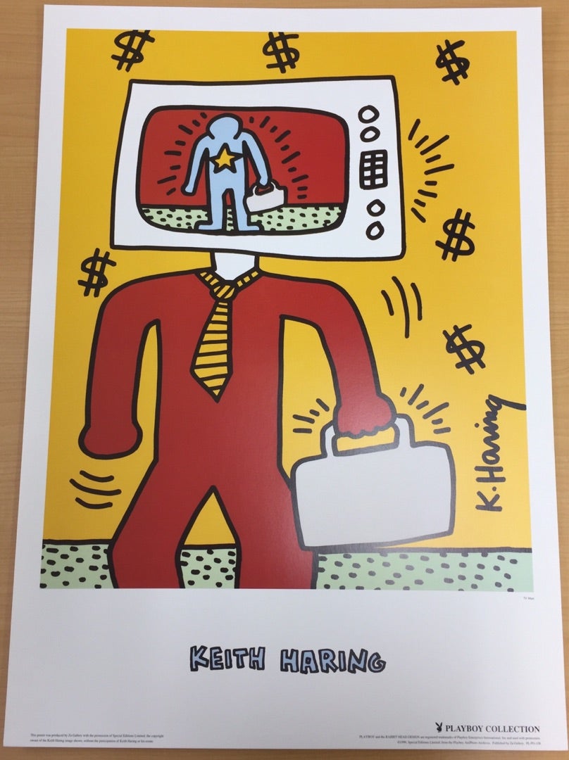 ☆P10☆Keith Haring キース ヘリング ポスター「TV Man」 | アート 