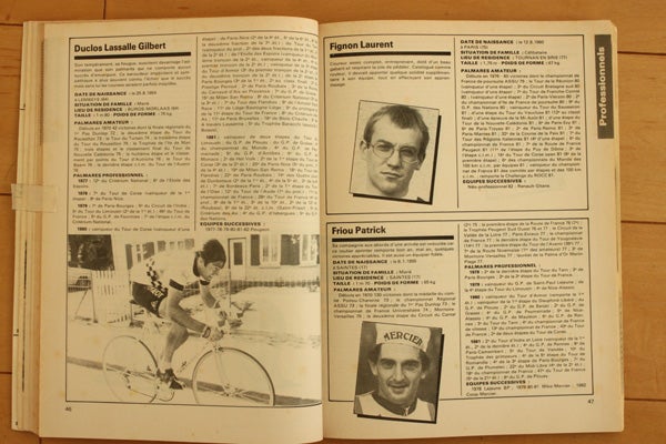 CICLI  LA BELLEZZAのブログ1982年の欧州ロードレース選手名鑑