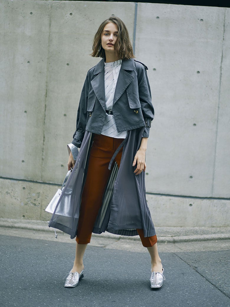 とっておきし新春福袋 AMERI 3WAY SHEER DOCKING COAT superior