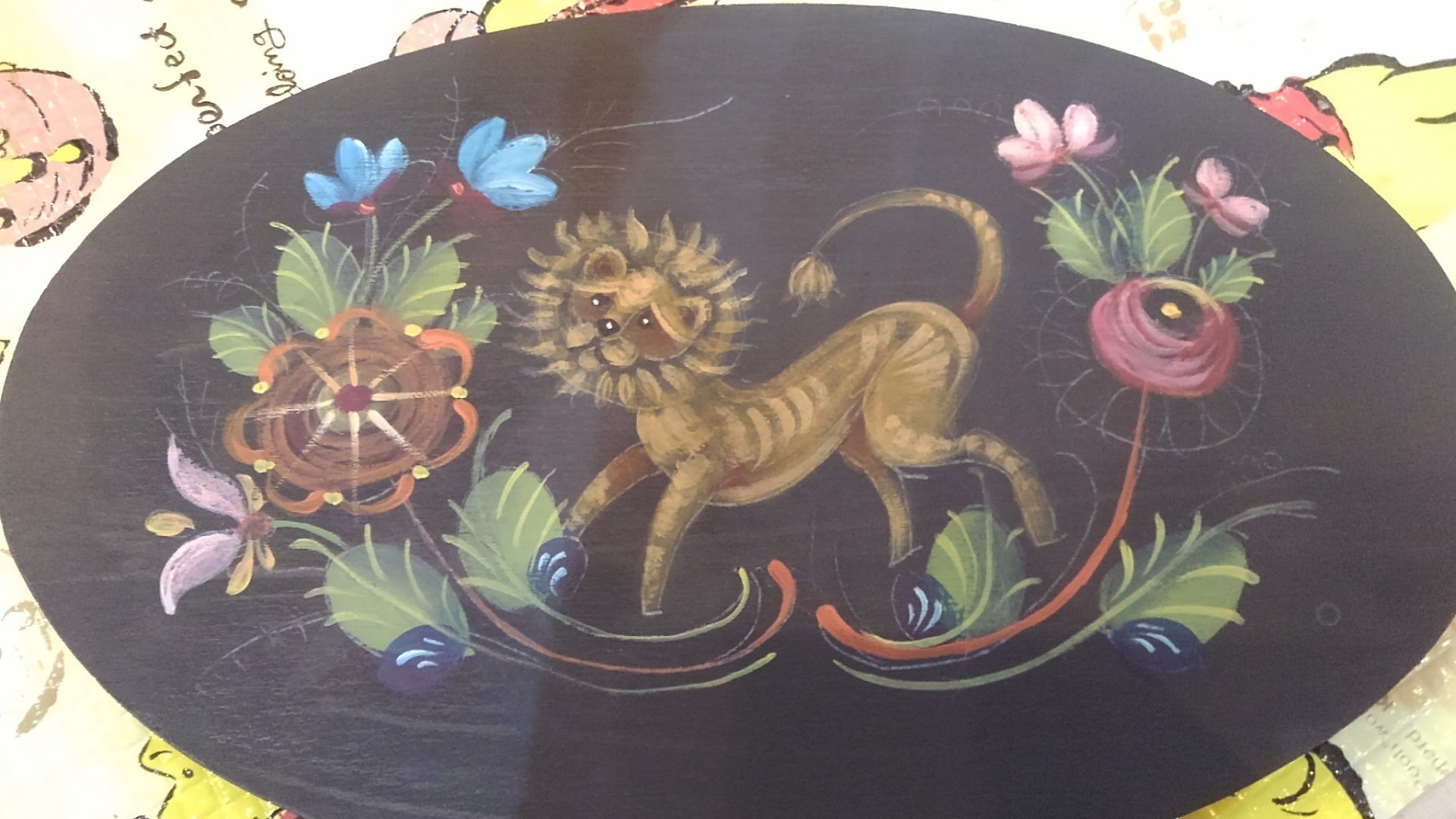 painting atelier M's Rose今日はOSのライオンとユニコーン＠ローズブラッシュ　阿佐ヶ谷アトリエ