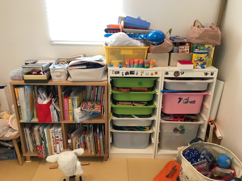 おもちゃや工作で溢れる子供部屋を勉強しやすく改善 整理収納コンサル実例 ワーキングマザー的 整理収納 北欧インテリア