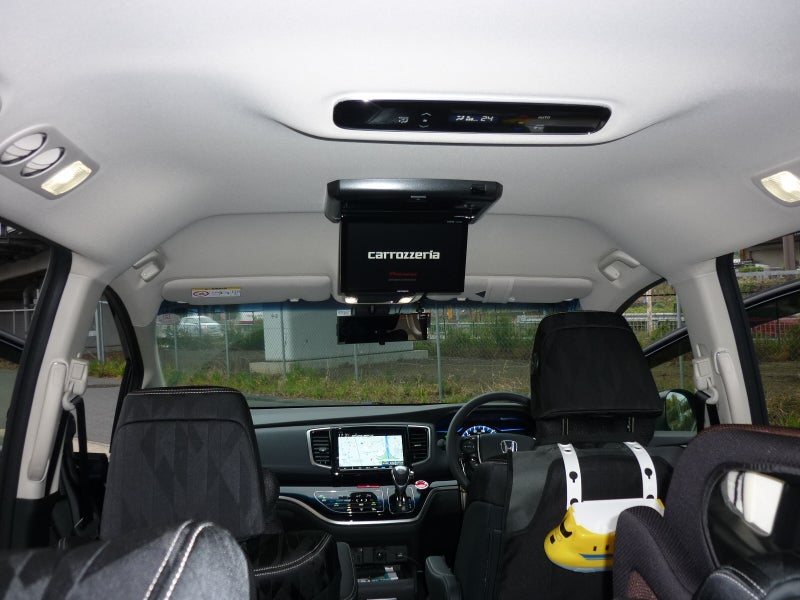 Rcオデッセイのギャザズナビ装着車にフリップダウンモニター取付 Hdmi接続 マッハワンのブログ