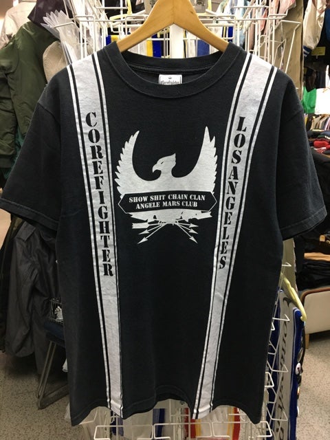 CORE FIGHTER LOS ANGELES コアファイター Tシャツ ブラック M 日本製 
