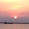 浜田港に沈む夕日～☆3月10日の画像