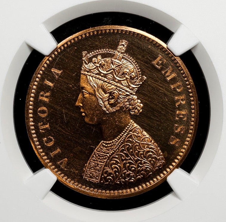 英領インドのリストライク プルーフ銅貨 | teruri20のアンティークコイン収集記