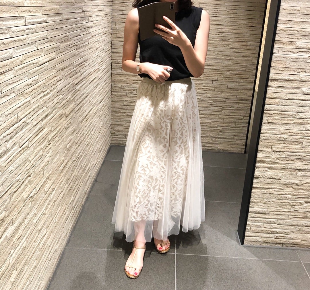 高見えチュールスカートの着まわし/MISS DIOR展覧会 | **157cm