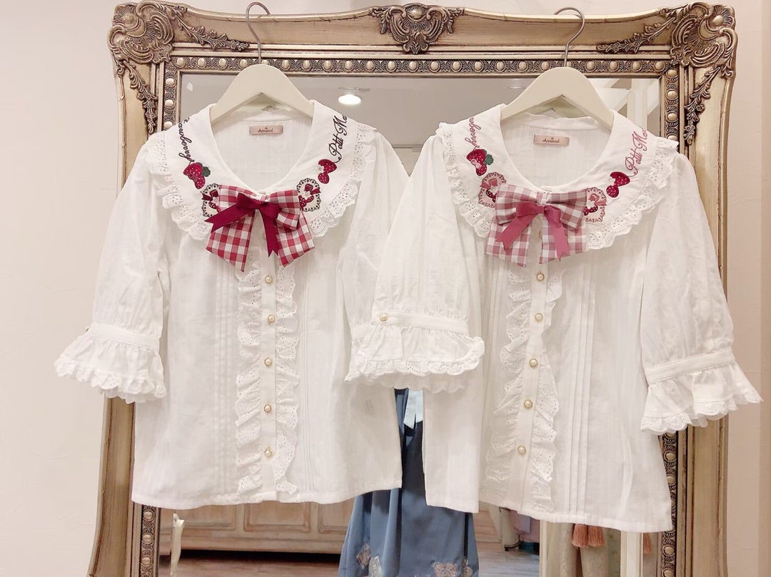 Strawberry Basket エプロンJSK♡コットンブラウス | Amavel池袋 Strawberry Basket エプロンJSK♡コットンブラウス | Amavel池袋