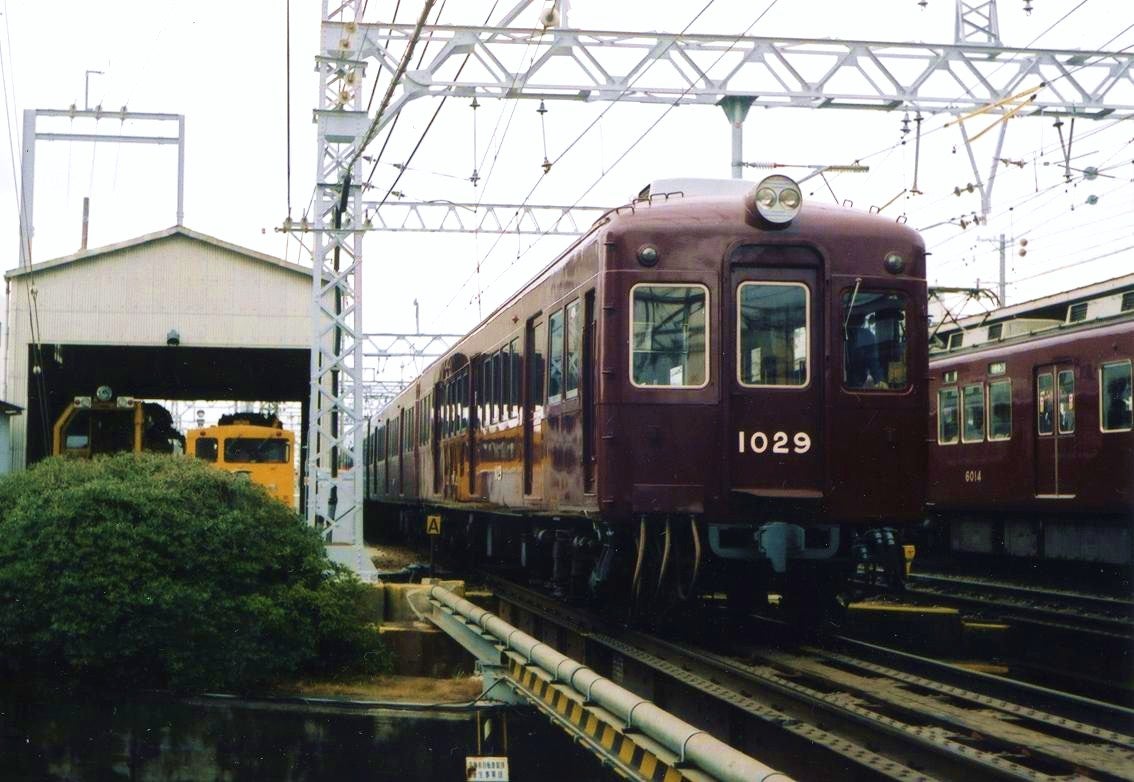 能勢電鉄 1081 1000系 車号板 ナンバープレート 阪急電鉄 1010系 1100