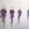 紫色のお花のワークショップの画像
