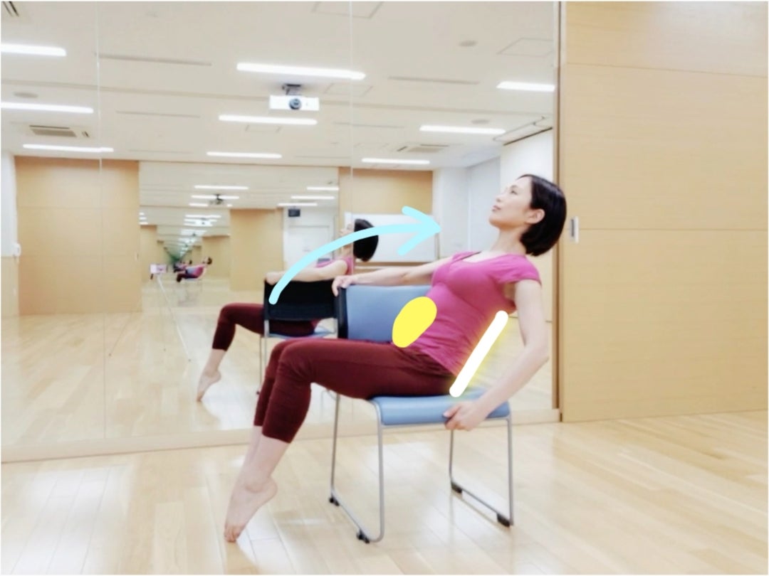 [腹筋] イスに座ってできる簡単お腹トレーニング《東京ﾏﾖｻｻｲｽﾞﾚｯｽﾝ報告・次回告知》 健康美