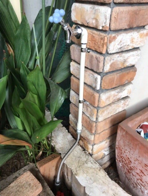 小庭を改造 散水栓から立水栓へdiy めざせ 私色のお家 セルフリノベで理想の家づくり